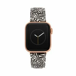 STEVEMADDEN Accessories Apple Watch® LOGO WATCH BAND BLACK/WHITE 38-40MM