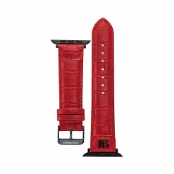 STEVEMADDEN Apple Watch® TEXTURED WATCH BAND RED 42-44MM