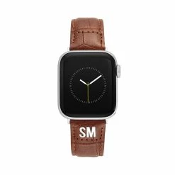 STEVEMADDEN Accessories Apple Watch® TEXTURED WATCH BAND BROWN 42-44MM