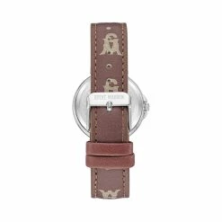 STEVEMADDEN Accessories STACKED LOGO WATCH BROWN
