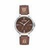 STEVEMADDEN Accessories STACKED LOGO WATCH BROWN