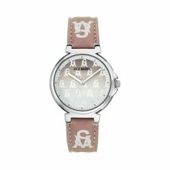 STEVEMADDEN STACKED LOGO WATCH BLUSH Accessories