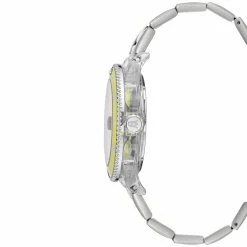 STEVEMADDEN CLEAR CASE STATEMENT WATCH YELLOW Accessories