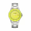 STEVEMADDEN CLEAR CASE STATEMENT WATCH YELLOW Accessories