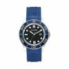 STEVEMADDEN RUBBERIZED ENAMEL CASE WATCH BLUE Accessories