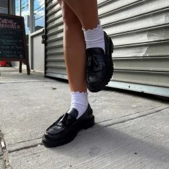 STEVEMADDEN MINKA BLACK LEATHER Women's Shoes