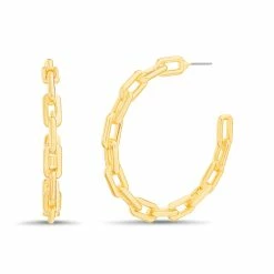 SteveMadden HOOPCHN GOLD