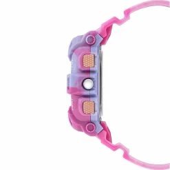 STEVEMADDEN OVERSIZED SPORT WATCH TIE DYE PINK