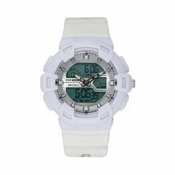 STEVEMADDEN OVERSIZED SPORT WATCH WHITE