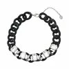 STEVEMADDEN Accessories STONE STATEMENT COLLAR BLACK