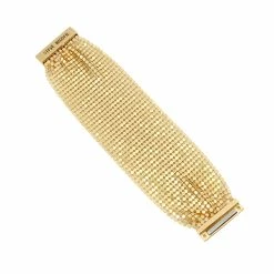 STEVEMADDEN Accessories CHAINMAIL BRACELET GOLD