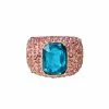 STEVEMADDEN Accessories PAVE STONE COCKTAIL RING PINK