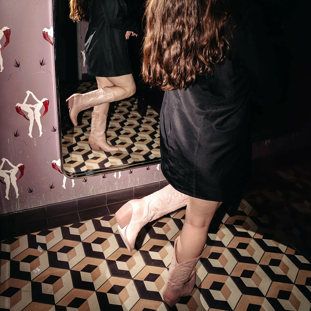 SteveMadden WEST PINK LEATHER Women's Shoes