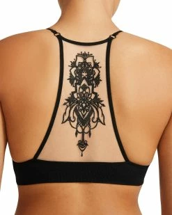 SteveMadden THE ELLA MESH BRALETTE BLACK