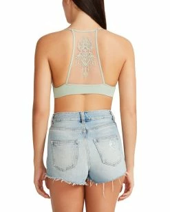 SteveMadden THE ELLA MESH BRALETTE SAGE