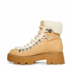 SteveMadden Women's Shoes CYCLONEE TAN FABRIC
