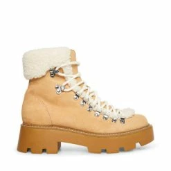 SteveMadden Women's Shoes CYCLONEE TAN FABRIC