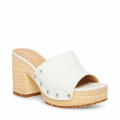SteveMadden Women's Shoes RESTORE WHITE PARIS