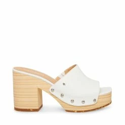 SteveMadden Women's Shoes RESTORE WHITE PARIS