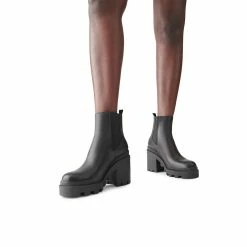 SteveMadden ROXIE BLACK LEATHER Women's Shoes