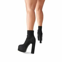 STEVEMADDEN PASSION BLACK SUEDE