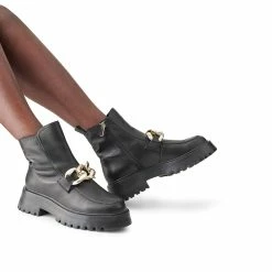 STEVEMADDEN CLEO BLACK LEATHER