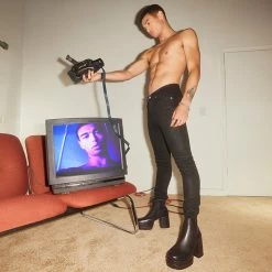 SteveMadden VIPER BLACK LEATHER Men's