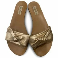 Recurate Resale Gold Bow Sandals - SM REBOOTED