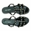Recurate STEER STUDDED SANDALS IN BLACK - SM REBOOTED