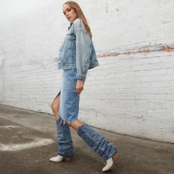 STEVEMADDEN LASSY DENIM FABRIC