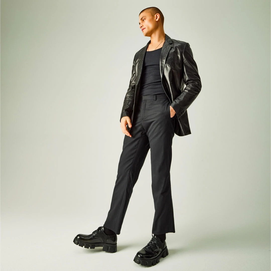 SteveMadden CESARE BLACK LEATHER Men's