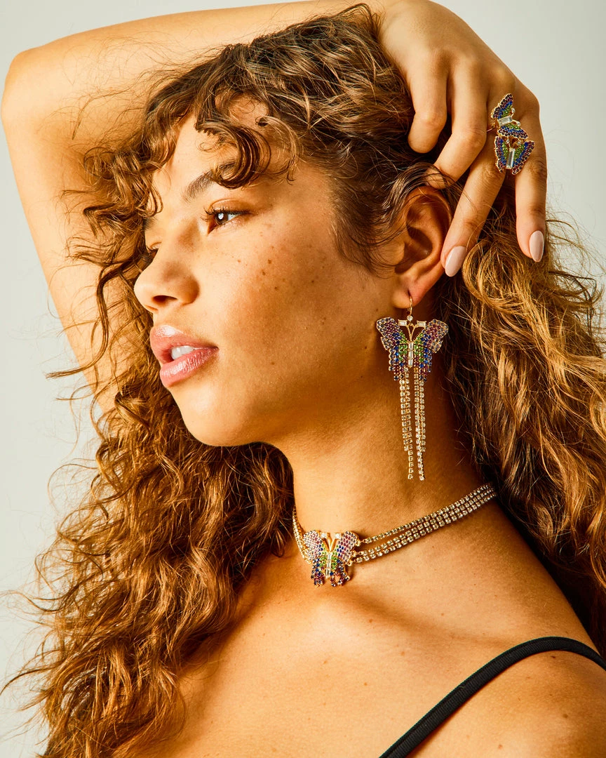 STEVEMADDEN Accessories BUTTERFLY RING MULTI