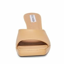 STEVEMADDEN PENNY BEIGE LEATHER
