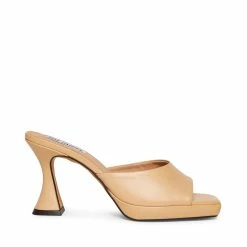 STEVEMADDEN PENNY BEIGE LEATHER