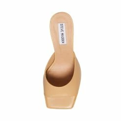 STEVEMADDEN PENNY BEIGE LEATHER