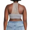 SteveMadden Women's Clothing THE ELLA MESH BRALETTE GREY +
