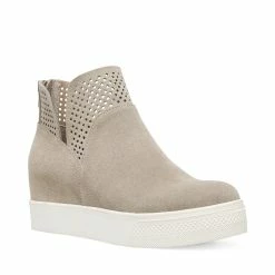 SteveMadden WINNI LIGHT GREY SUEDE Women's Shoes