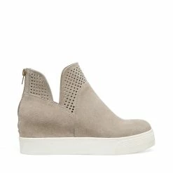 SteveMadden WINNI LIGHT GREY SUEDE Women's Shoes