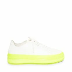 SteveMadden NEO WHITE/YELLOW Women's Shoes
