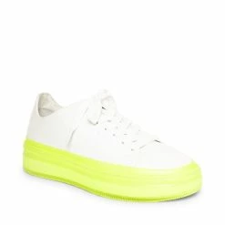 SteveMadden NEO WHITE/YELLOW Women's Shoes