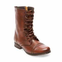 SteveMadden TROOPA BROWN LEATHER Women's Shoes