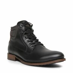 SteveMadden VIBES BLACK LEATHER Men's