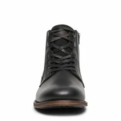 SteveMadden VIBES BLACK LEATHER Men's