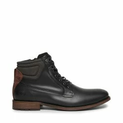 SteveMadden VIBES BLACK LEATHER Men's