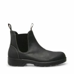 SteveMadden BUILDER BLACK LEATHER Men's