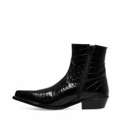 SteveMadden CAPRICORN BLACK CROCODILE Men's