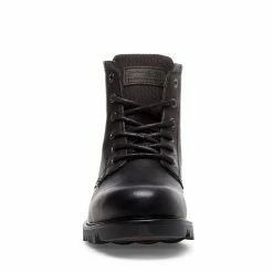 SteveMadden Men's HOBART BLACK LEATHER