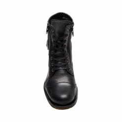 SteveMadden SIDETRACK BLACK LEATHER Men's