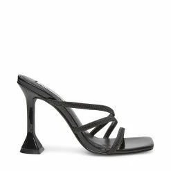 SteveMadden Women's Shoes FLARED BLACK