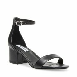 SteveMadden IRENEE BLACK LEATHER Women's Shoes